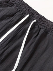 PANTALON DÉCONTRACTÉ EN COTON ET LIN