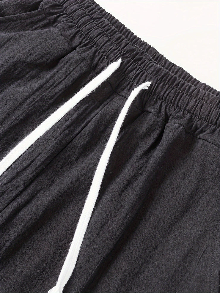 PANTALON DÉCONTRACTÉ EN COTON ET LIN