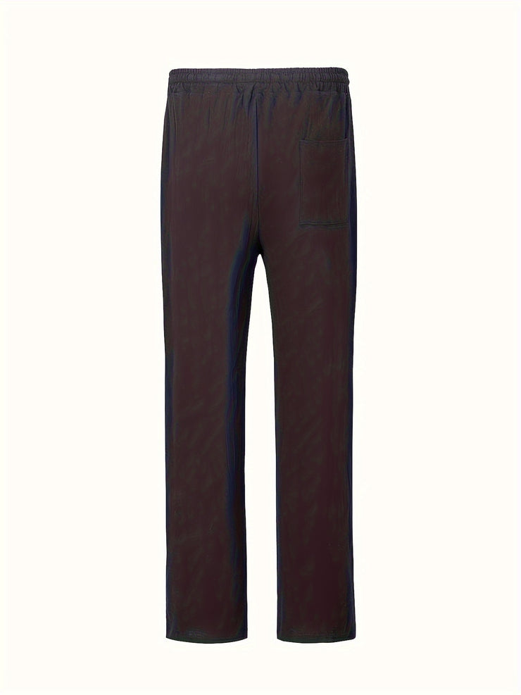 PANTALON DÉCONTRACTÉ EN COTON ET LIN