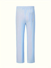 PANTALON DÉCONTRACTÉ EN COTON ET LIN