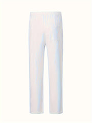 PANTALON DÉCONTRACTÉ EN COTON ET LIN
