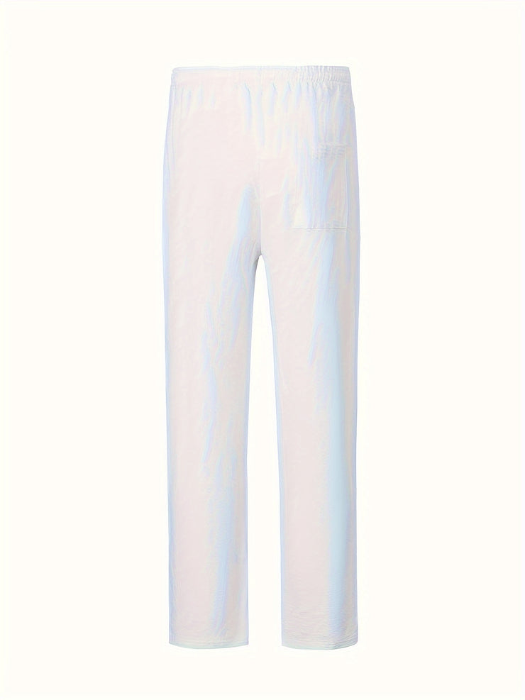 PANTALON DÉCONTRACTÉ EN COTON ET LIN